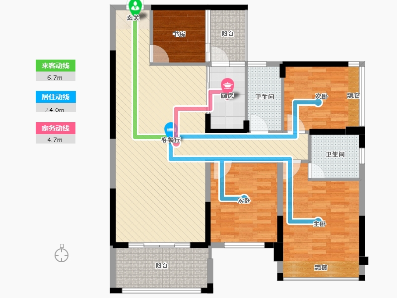 广西壮族自治区-贵港市-凯旋新天地-103.45-户型库-动静线