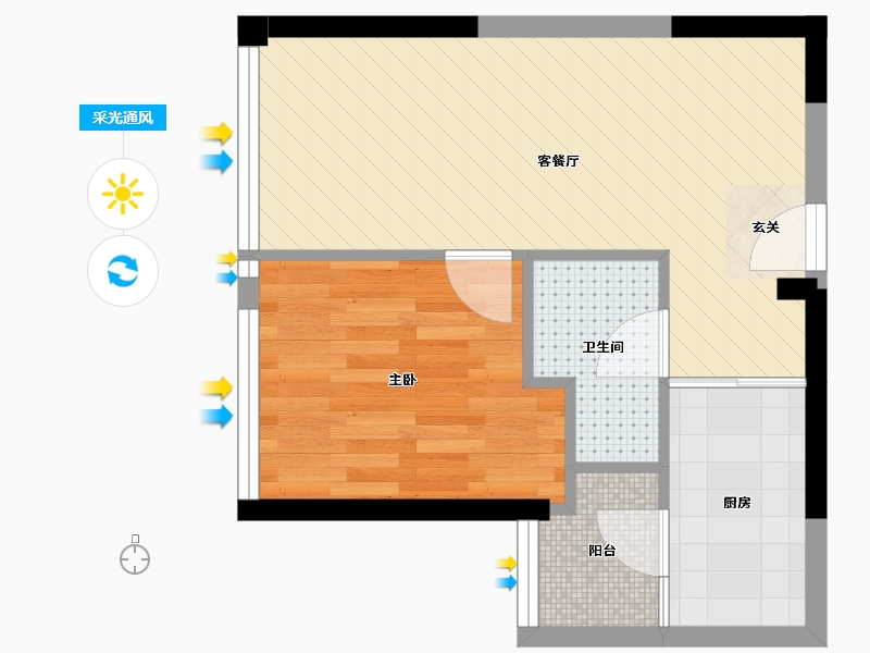 广东省-深圳市-福城・前海新纪元-38.05-户型库-采光通风