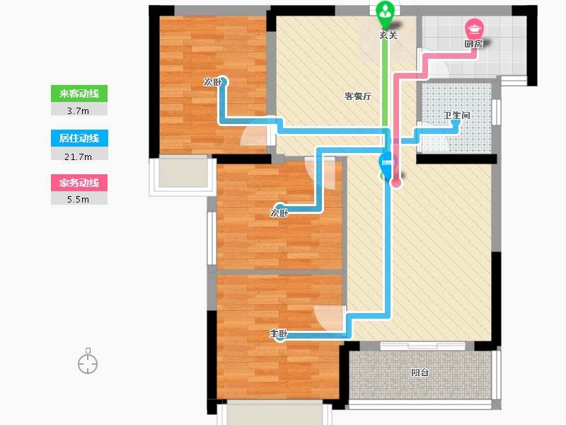 湖北省-荆门市-华夏福庭-71.59-户型库-动静线