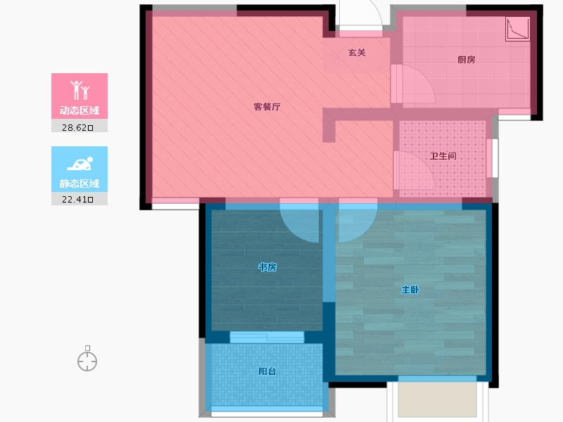 安徽省-合肥市-金葡萄家园-43.04-户型库-动静分区