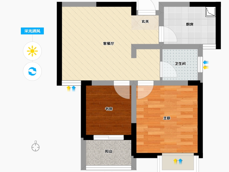 安徽省-合肥市-金葡萄家园-43.04-户型库-采光通风