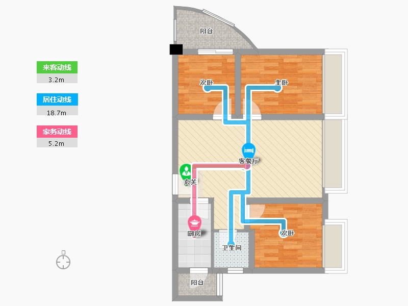 四川省-成都市-满座新街坊-57.96-户型库-动静线