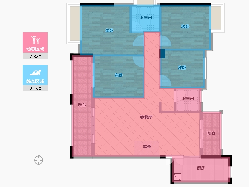 福建省-三明市-富贵世家-99.51-户型库-动静分区