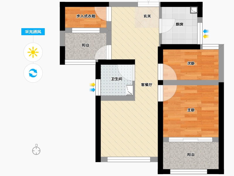 江苏省-苏州市-中南世纪城-40.47-户型库-采光通风