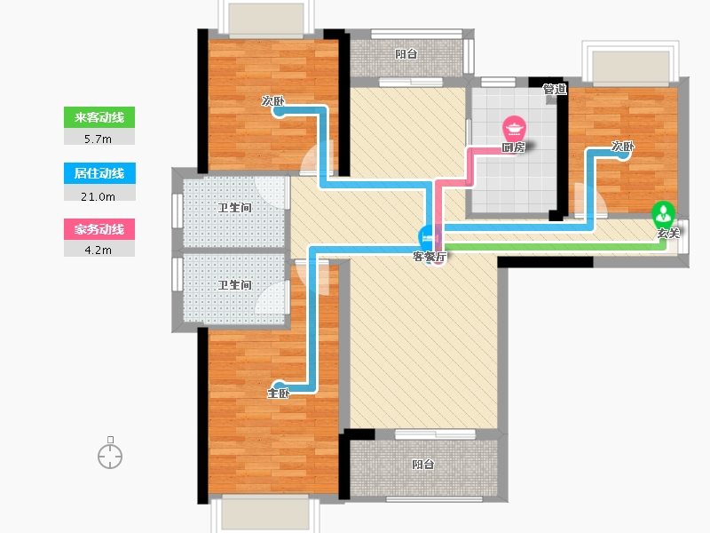 湖北省-武汉市-广电兰亭时代-82.89-户型库-动静线