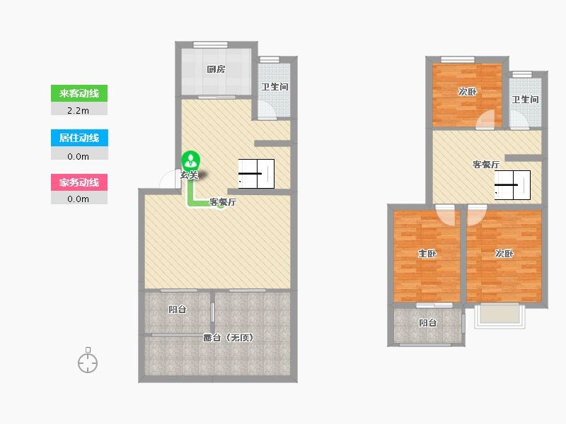 山东省-潍坊市-香邑城市花园-115.56-户型库-动静线