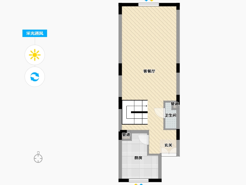 湖南省-长沙市-盈峰翠邸-52.98-户型库-采光通风