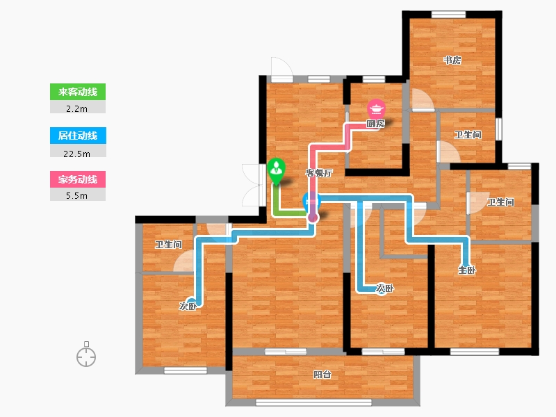 河南省-郑州市-华润紫云府-118.17-户型库-动静线