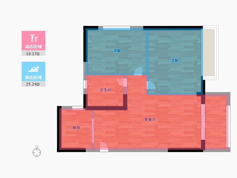 河南省-郑州市-五建新街坊-57.99-户型库-动静分区