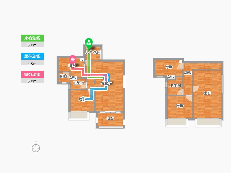 广东省-广州市-保利半岛9栋116m²-92.80-户型库-动静线