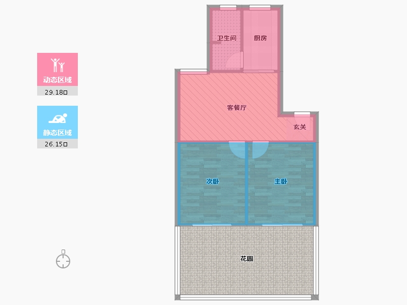 上海-上海市-中新家园-70.59-户型库-动静分区