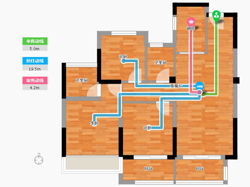 浙江省-湖州市-佳源英伦都市-75.49-户型库-动静线