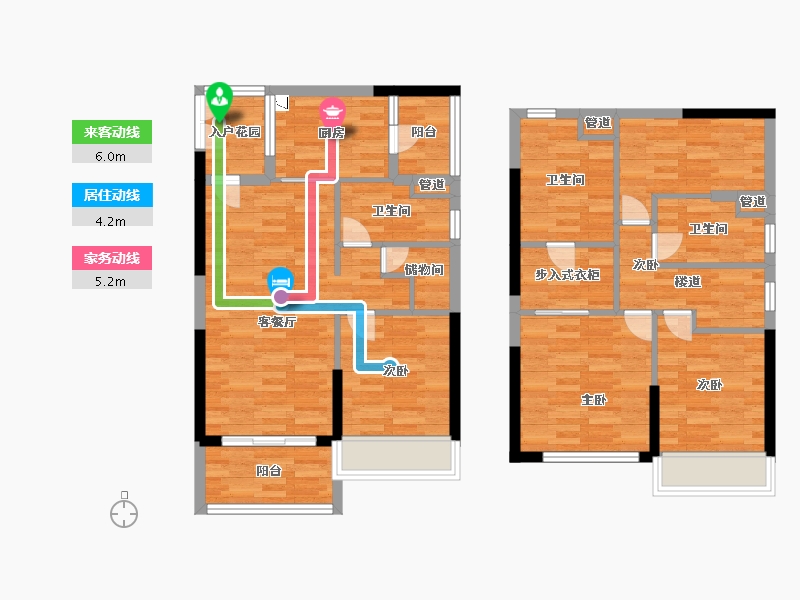 广东省-广州市-越秀天珹2-2栋127m²-101.59-户型库-动静线