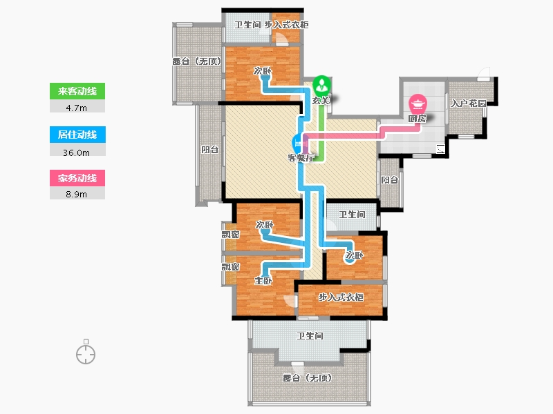 河南省-开封市-晋河花园-214.26-户型库-动静线