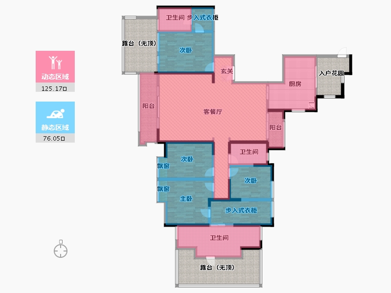 河南省-开封市-晋河花园-214.26-户型库-动静分区