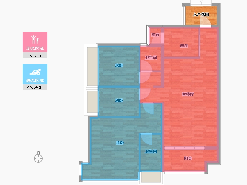 广东省-广州市-大壮名城104m2-83.19-户型库-动静分区