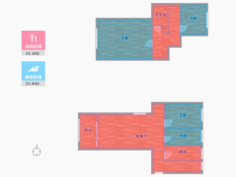 广东省-广州市-中冶逸璟台129m2-103.20-户型库-动静分区