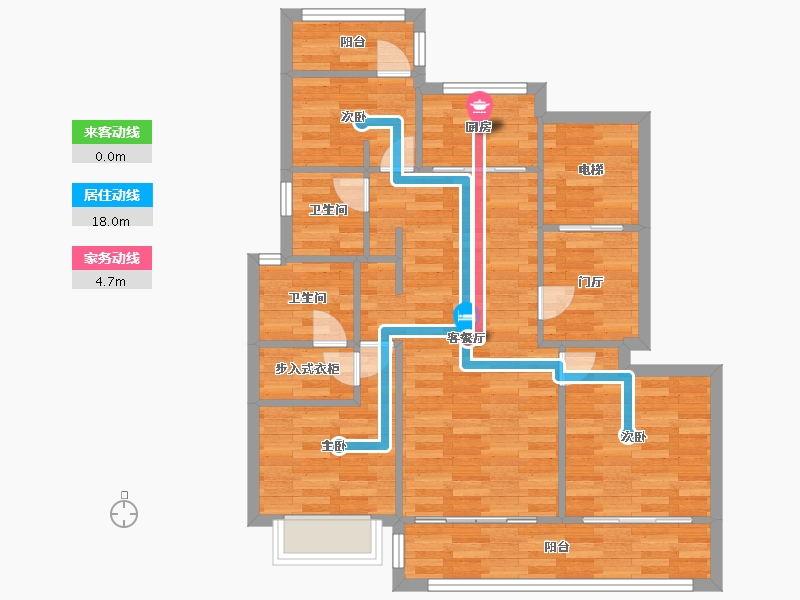 江苏省-南京市-誉峰苑-84.50-户型库-动静线