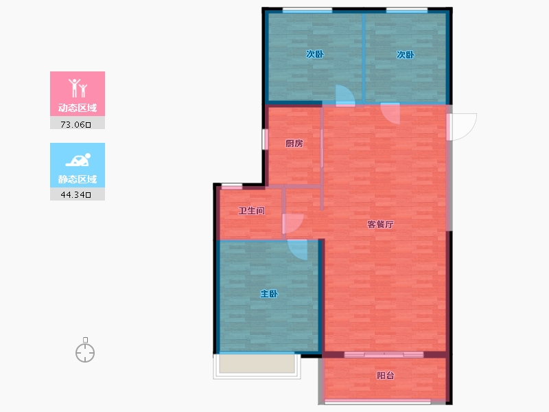 河北省-邯郸市-西部美的城-108.00-户型库-动静分区