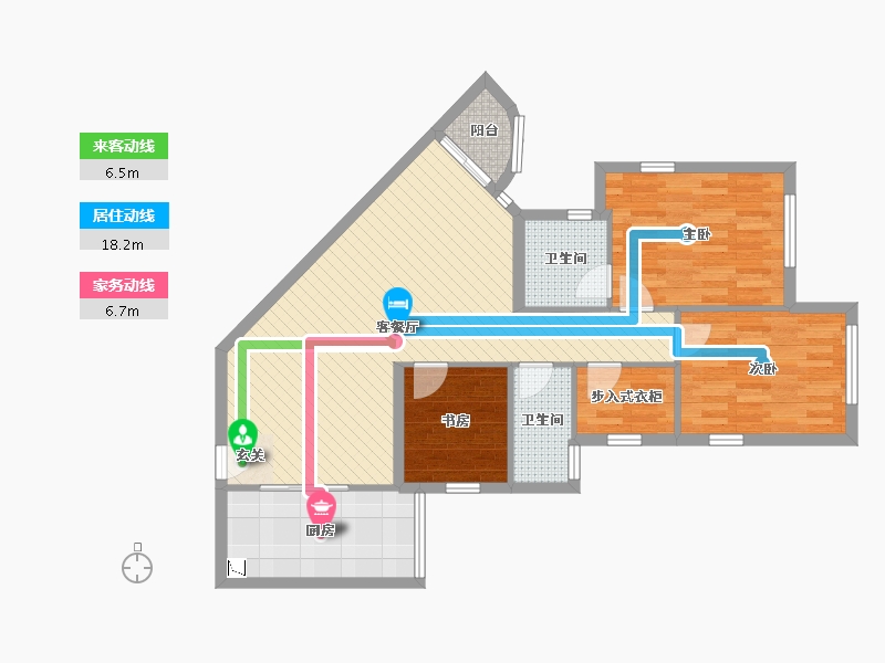 广东省-广州市-名雅苑-89.16-户型库-动静线