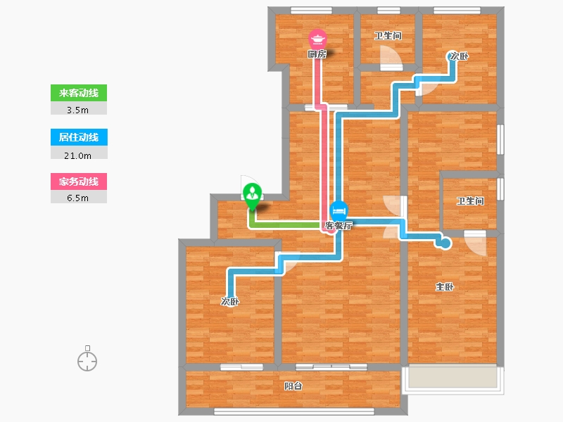 河北省-石家庄市-万科紫郡-112.49-户型库-动静线