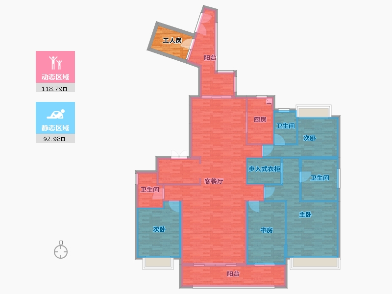 广东省-广州市-珠江金茂府-200.00-户型库-动静分区