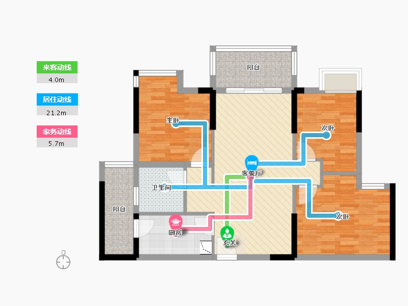 四川省-眉山市-观澜城邦-76.77-户型库-动静线