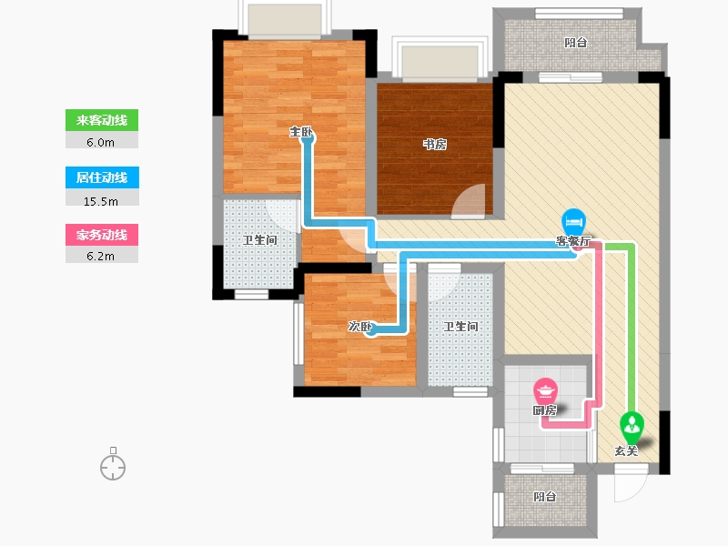 四川省-广安市-广高新城-79.62-户型库-动静线