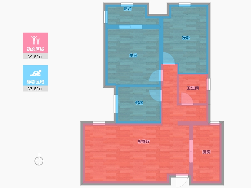 河南省-郑州市-五建新街坊-65.00-户型库-动静分区