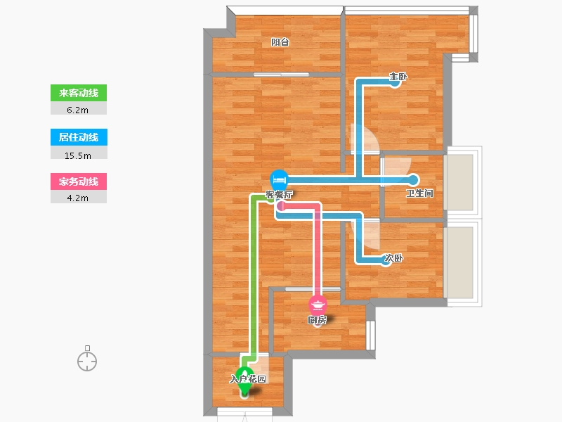 广东省-广州市-大壮名城74m2-59.20-户型库-动静线