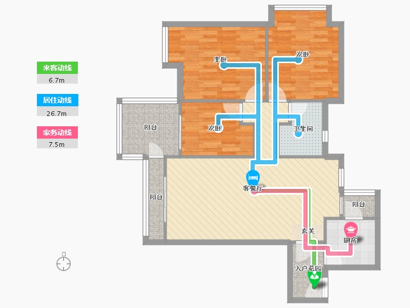 四川省-成都市-空港16区-81.16-户型库-动静线