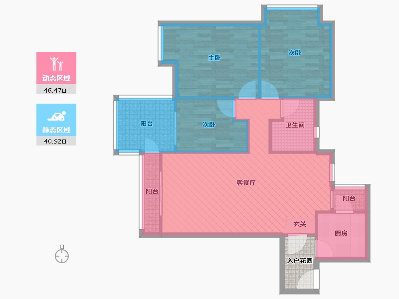 四川省-成都市-空港16区-81.16-户型库-动静分区