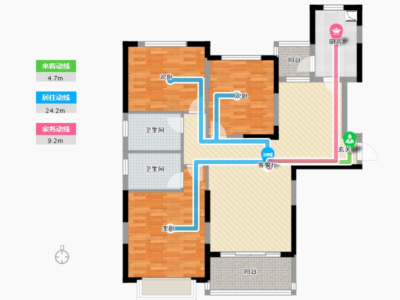 江西省-赣州市-恒大御府-103.09-户型库-动静线