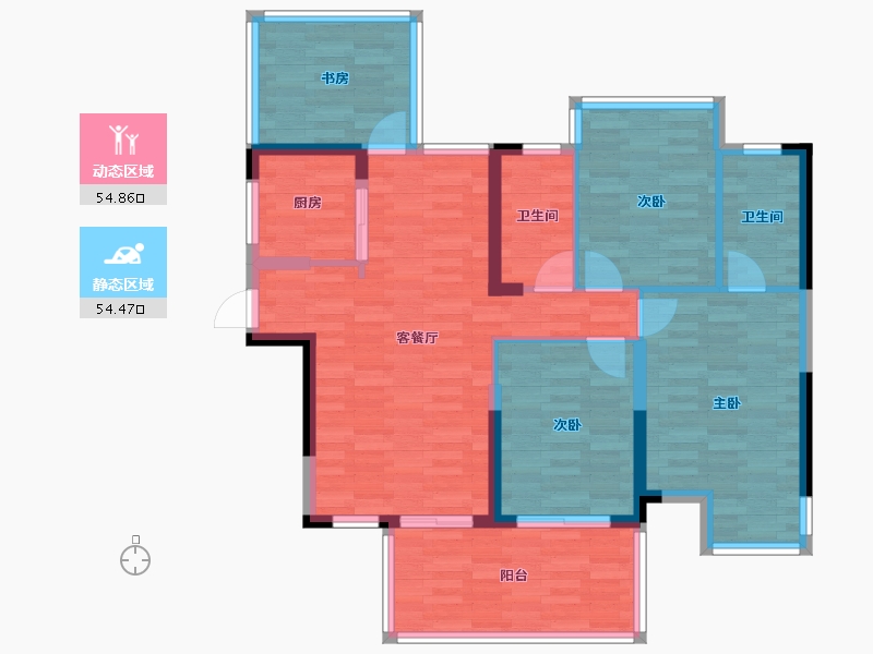 广西壮族自治区-南宁市-建发玺院-98.09-户型库-动静分区