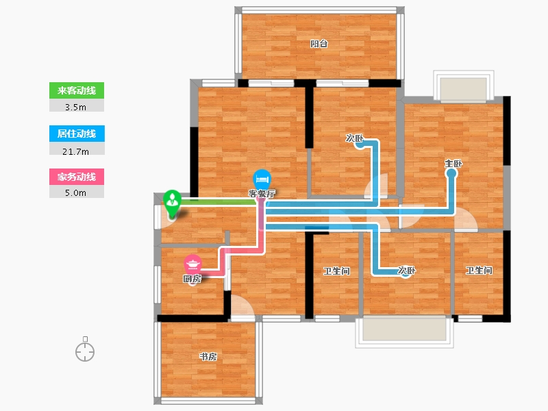 广西壮族自治区-南宁市-建发玺院-93.84-户型库-动静线