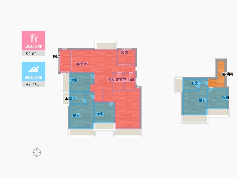 广东省-广州市-建发央玺5号楼109m²-87.19-户型库-动静分区