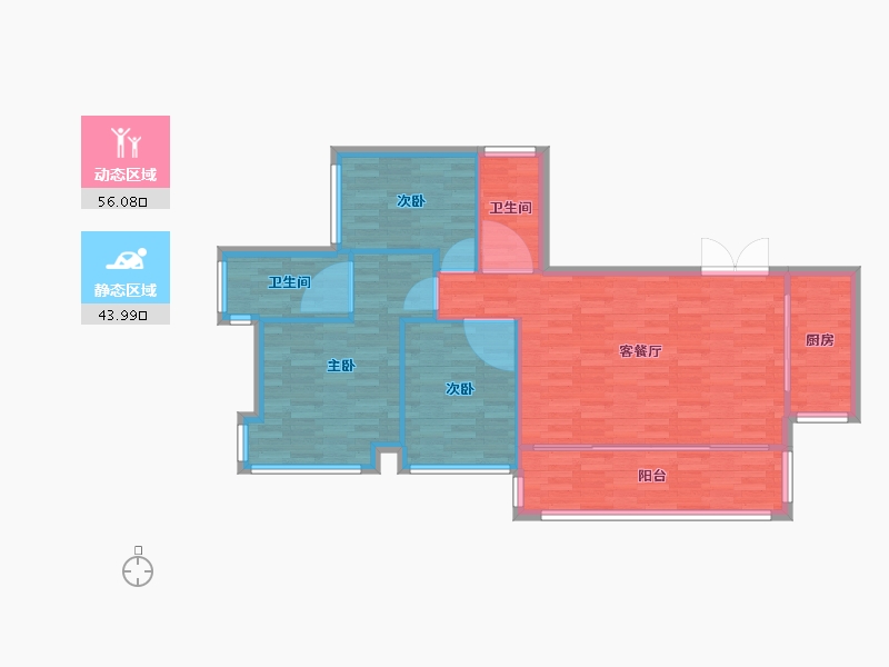 广东省-广州市-金融街融御115m²-92.01-户型库-动静分区