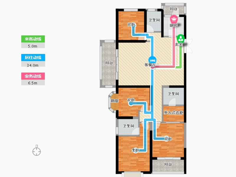 云南省-昆明市-融城.昆明湖-117.60-户型库-动静线