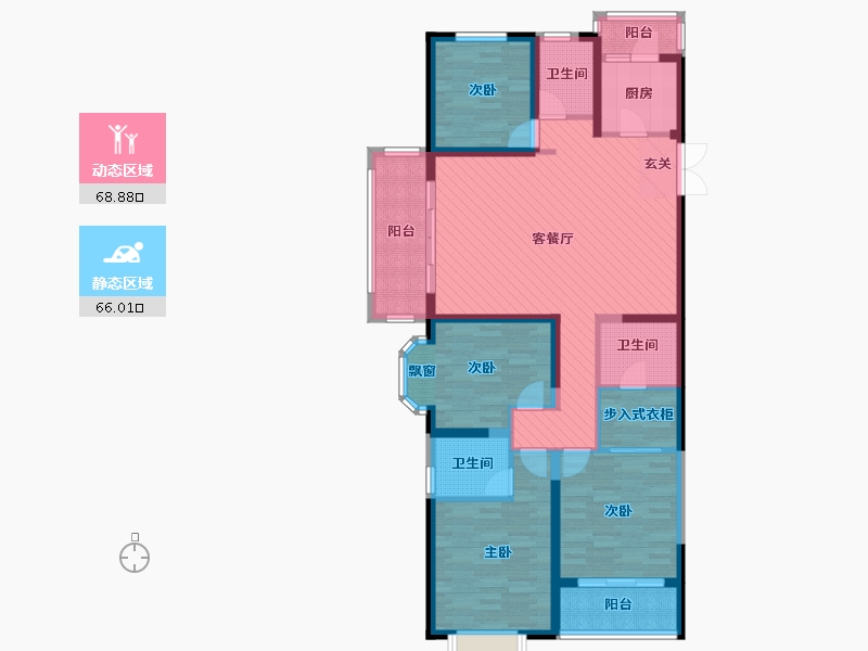 云南省-昆明市-融城.昆明湖-117.60-户型库-动静分区