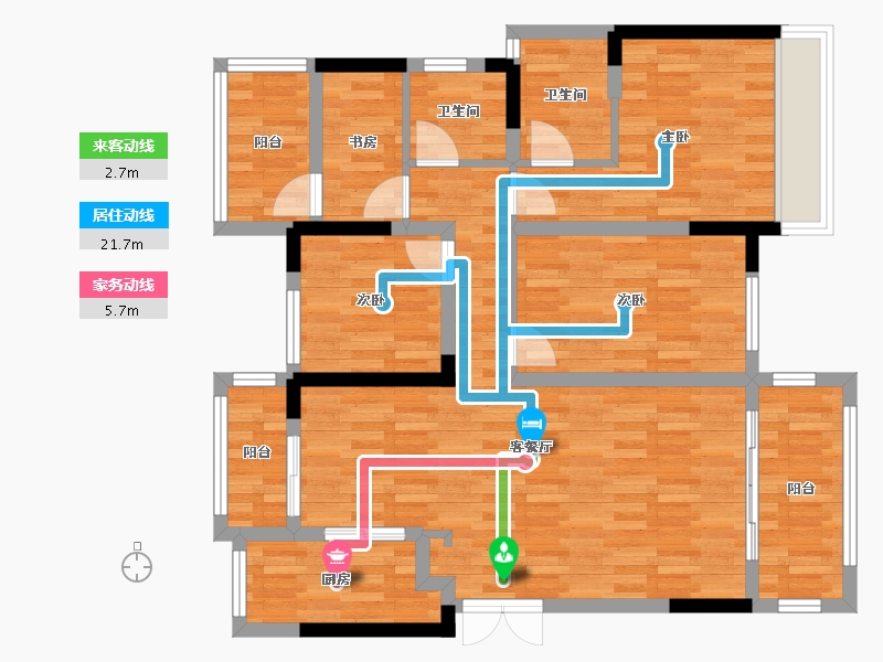 四川省-成都市-南城星汇-96.26-户型库-动静线