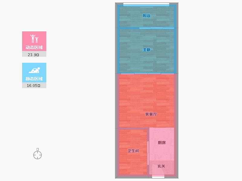 广东省-广州市-名荟公馆1栋（名荟）47m²-36.18-户型库-动静分区