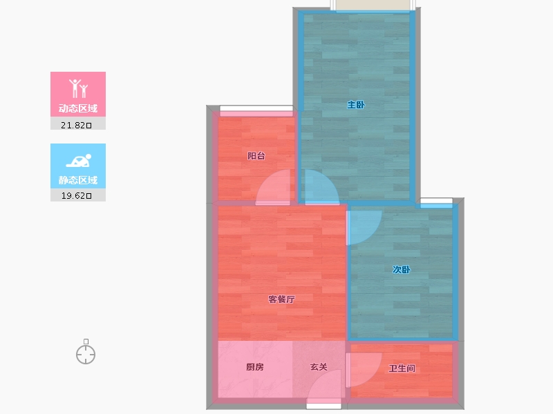 广东省-广州市-名荟公馆1栋（名荟）53m²-37.18-户型库-动静分区