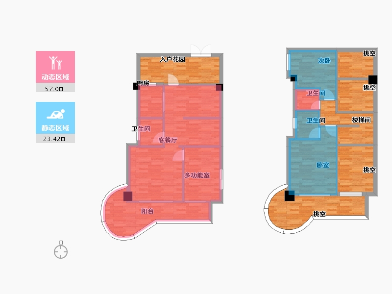 广东省-广州市-东方名都23栋,24栋140m²东方名都23栋,24栋140m²东方名都23栋,24栋1-111.84-户型库-动静分区