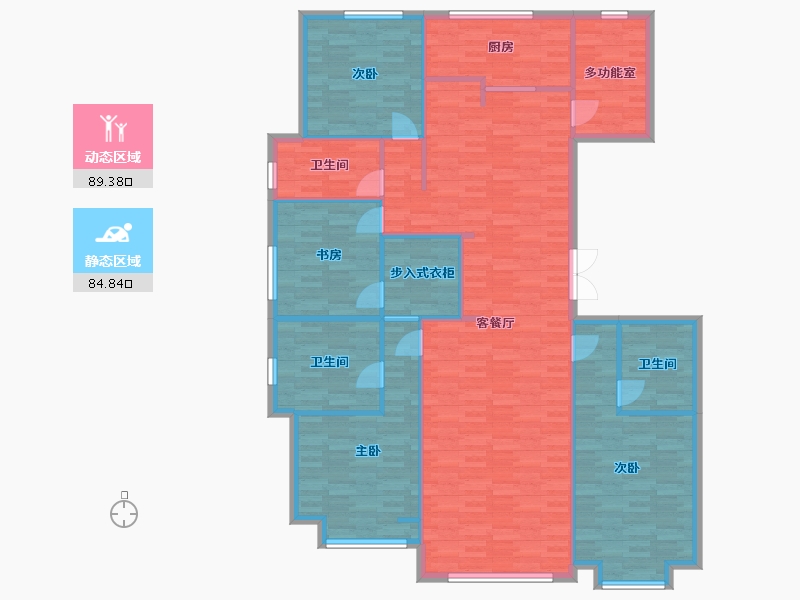 北京-北京市-首开国风尚樾2号楼210m²-160.56-户型库-动静分区