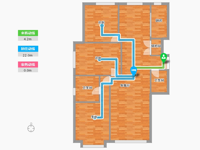 北京-北京市-首开国风尚樾3号楼,2号楼,1号楼168m²-114.89-户型库-动静线