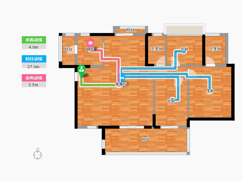 广东省-阳江市-正德玥珑湾-117.45-户型库-动静线