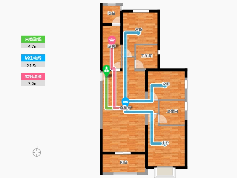 山东省-济南市-恒大悦庭-97.17-户型库-动静线