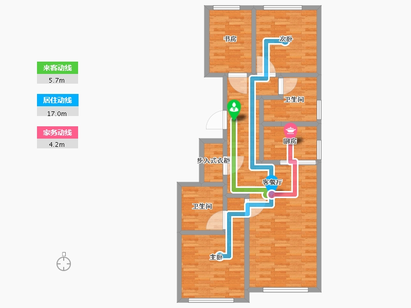 北京-北京市-保利和光逸境-86.40-户型库-动静线