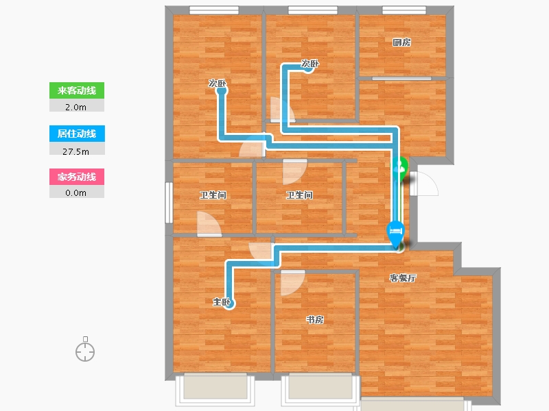 北京-北京市-金隅金麟府7栋,8栋141m²-99.01-户型库-动静线