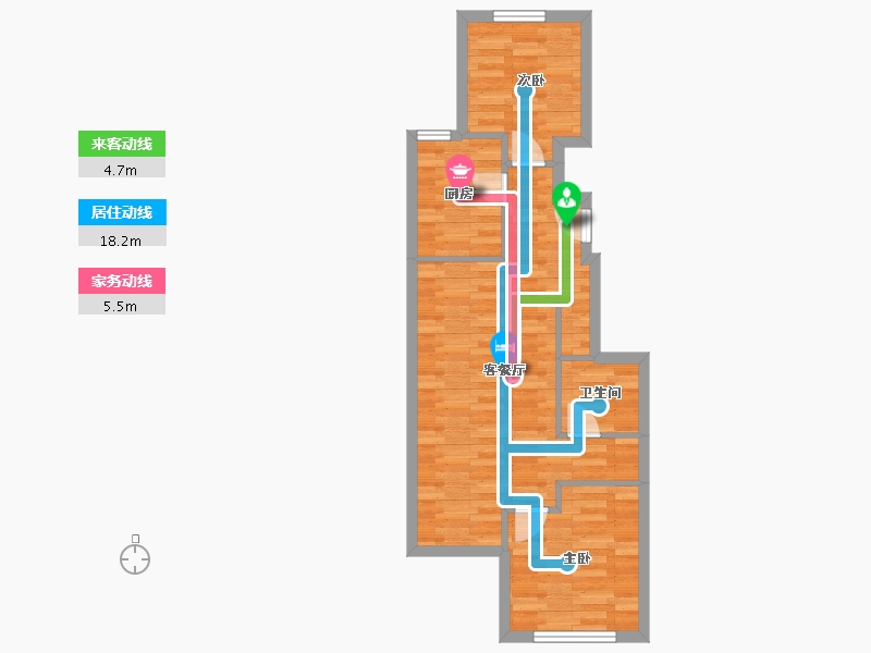 北京-北京市-中国铁建国际公馆1栋,5栋,6栋,10栋80m²-55.50-户型库-动静线